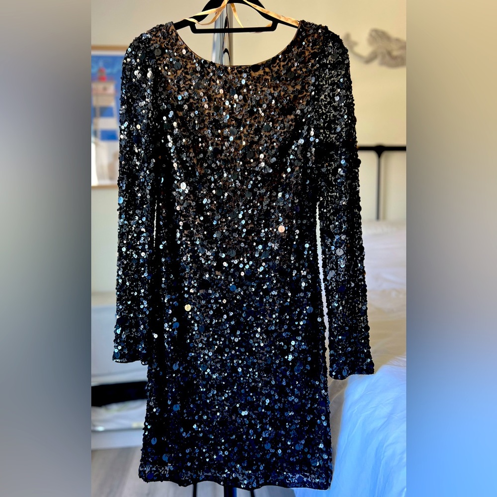 Aidan Mattox Sequence Cocktail Dress